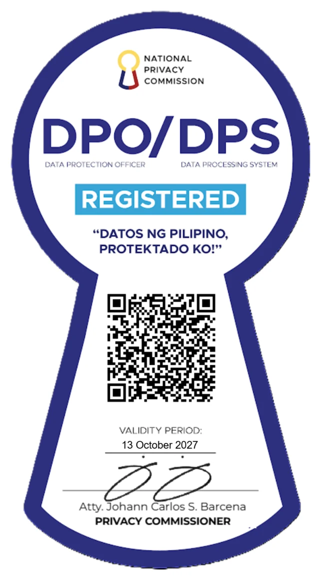 National Privacy Commission DPO/DPS Registered Seal