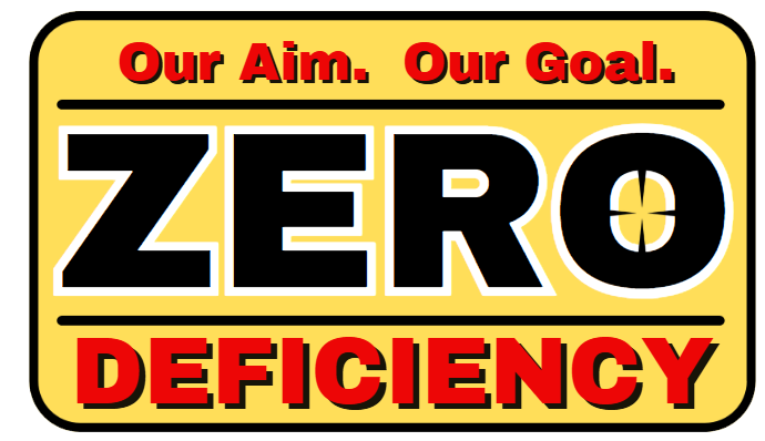 Zero Deficiency Certification
